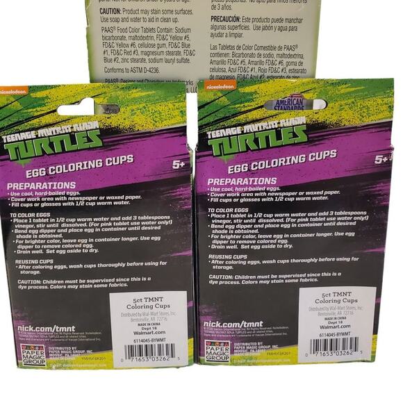Teenage Mutant Ninja Turtles Egg Coloring Kit PAAS Easter Egg Coloring Kits - Picture 6 of 9
